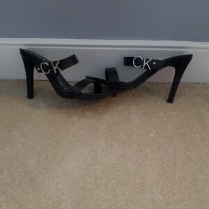 Calvin Klein Black Strappy Heels